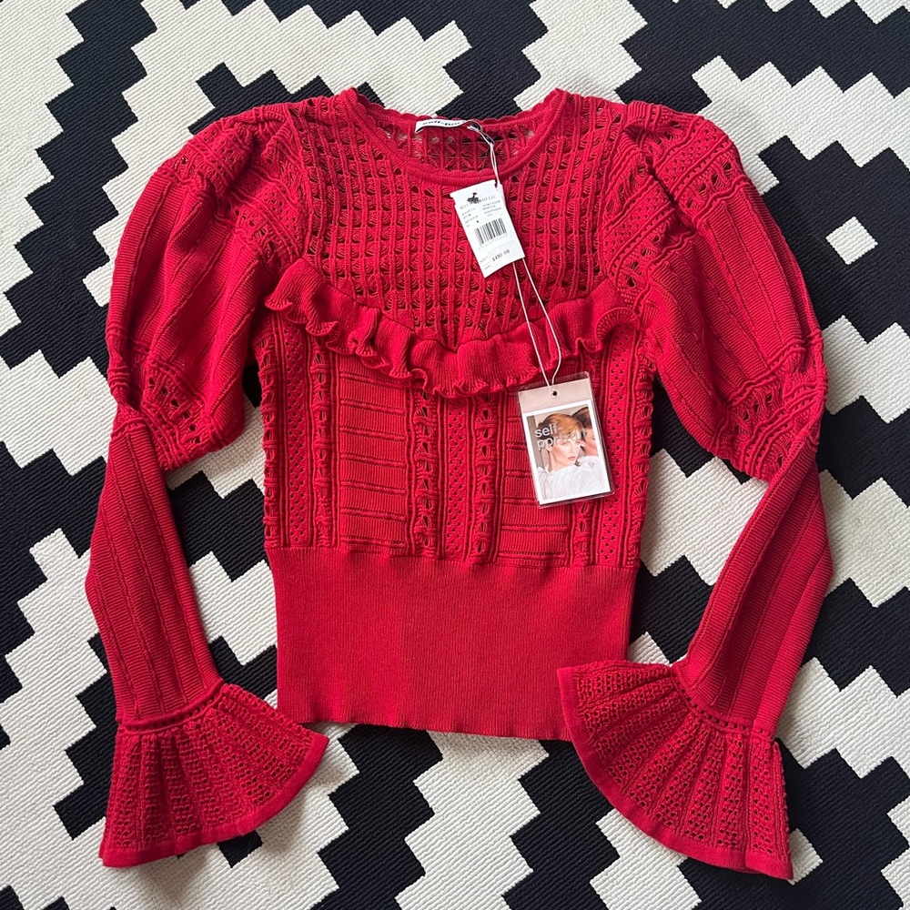 SELF PORTRAIT KNIT SWEATER ❤️